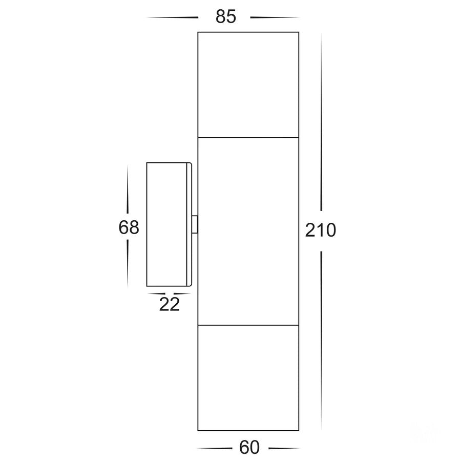 Tivah Up/Down Pillar Lights