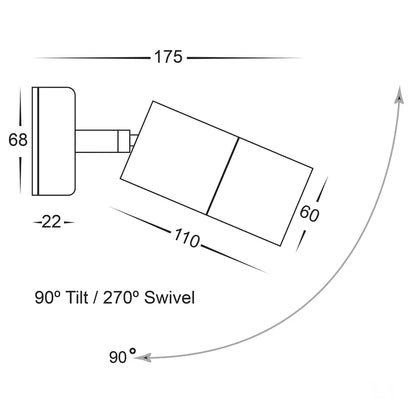 Tivah Adjustable Single Pillar Light