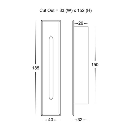 Paso Recessed Step Light 3W LED 240V TRI