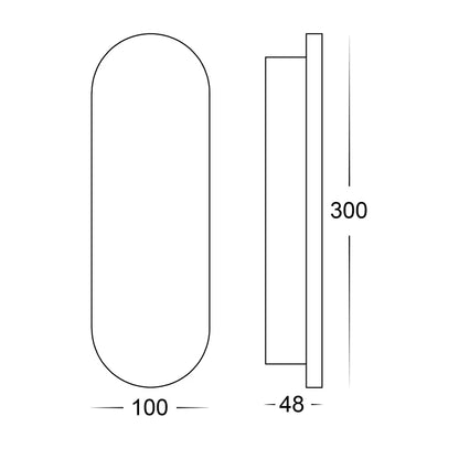 Barline Shadow Wall Light IP65