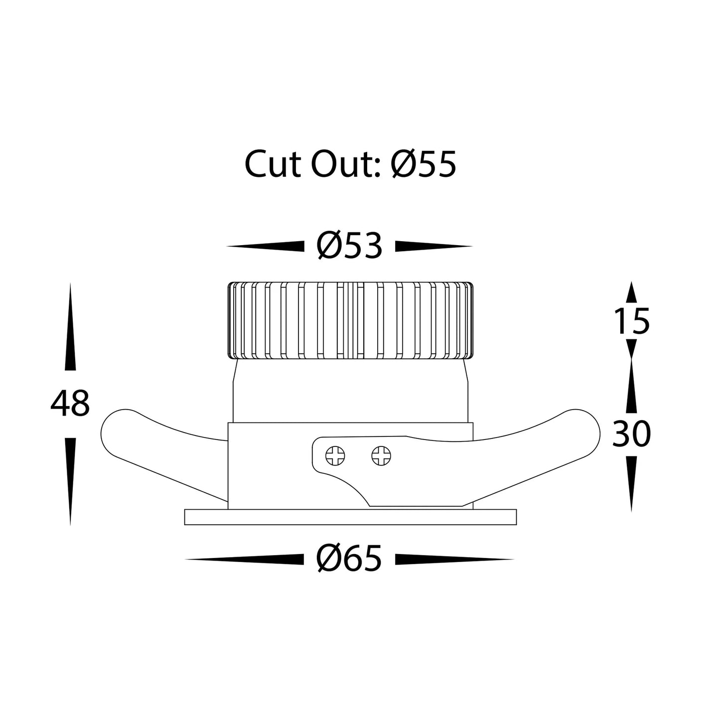 Havit HV5703T 6w Niche Round Recessed Downlight