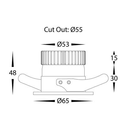 Havit HV5703T 6w Niche Round Recessed Downlight