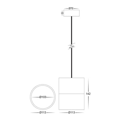 Nella 12w LED Pendant