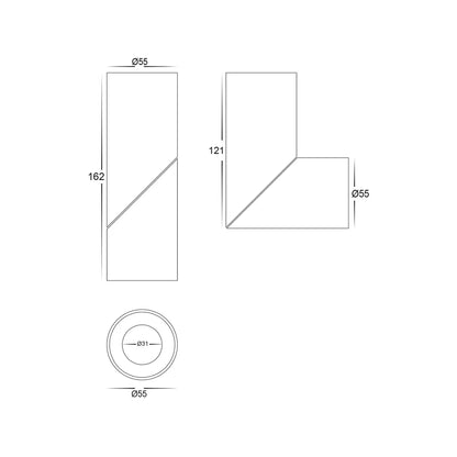 Nella 7w Surface Mounted Rotatable LED Downlight