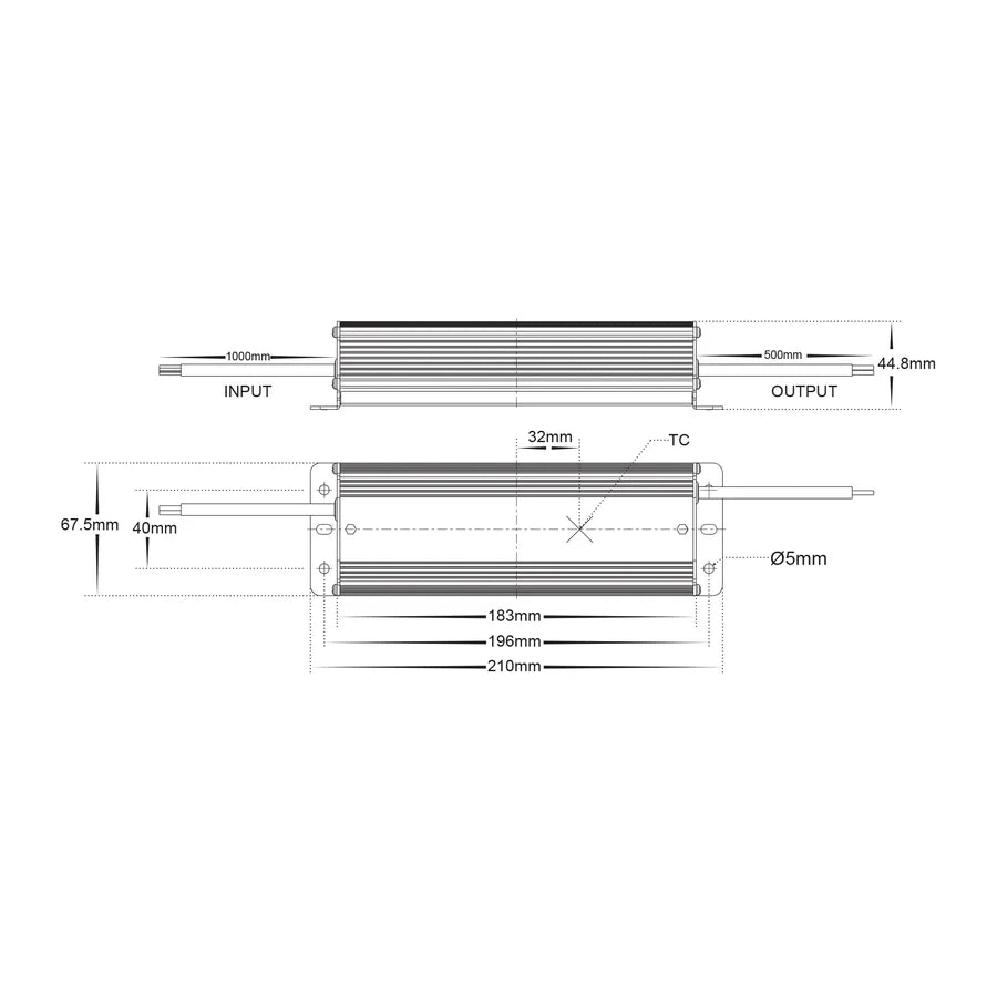 100w Weatherproof LED Driver