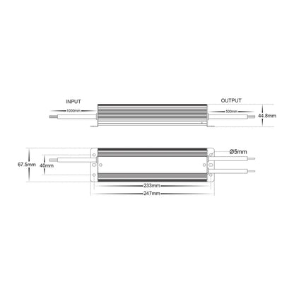 150w Weatherproof LED Driver