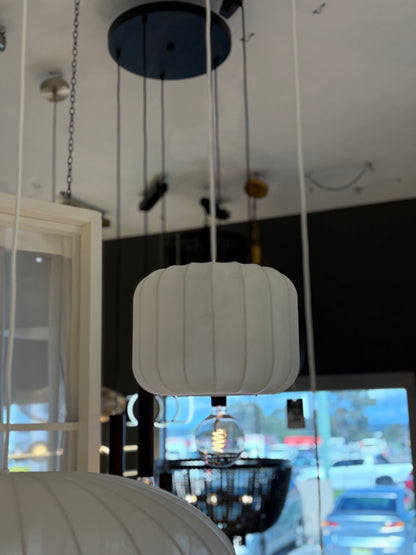 White Fabric Lantern Collection