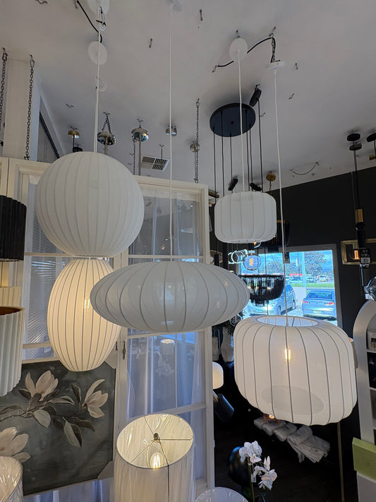 White Fabric Lantern Collection