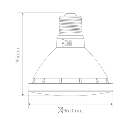 Key Par30 TRIO LED Globe