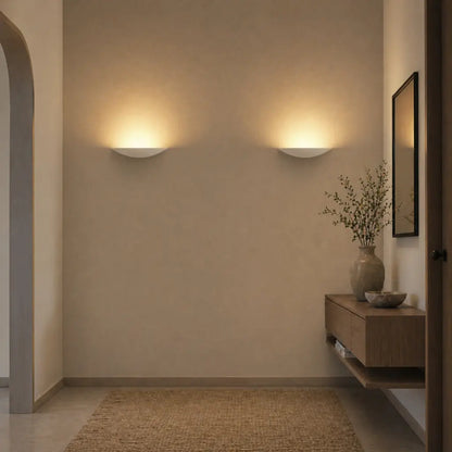 Leone Gypsum Wall Light Up Only White