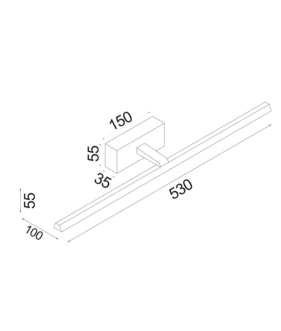 Lineal LED Tri-CCT Dimmable Vanity Wall Light Medium