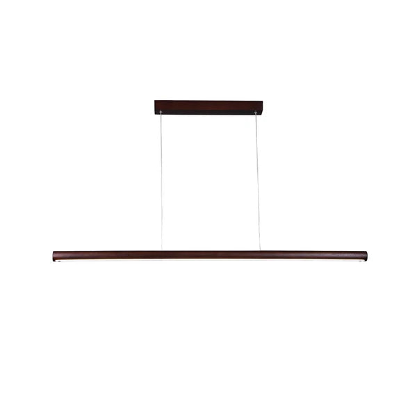 Freya LED Pendant Natural & Walnut