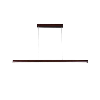 Freya LED Pendant Natural & Walnut