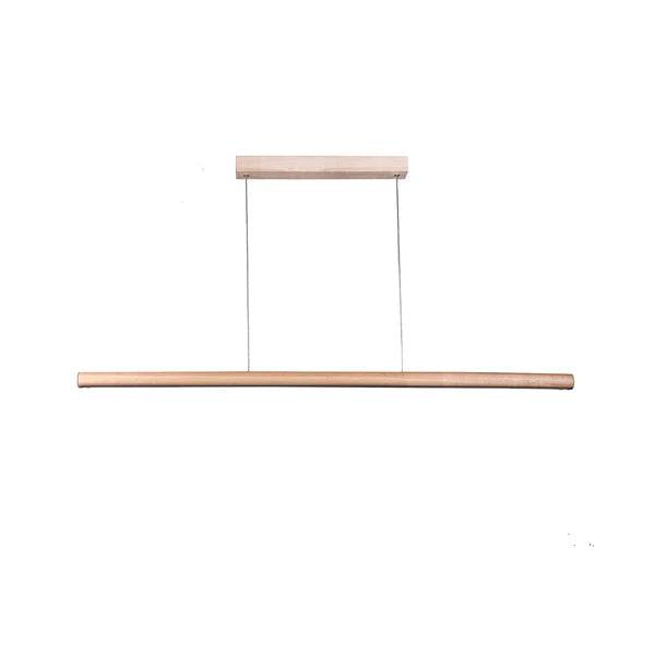 Freya LED Pendant Natural & Walnut