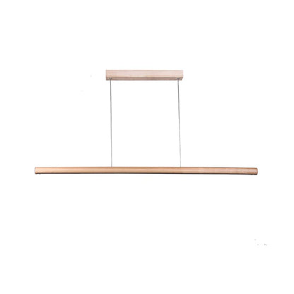 Freya LED Pendant Natural & Walnut