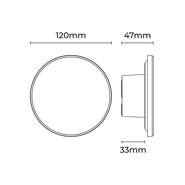 Orlan 12w LED Tri-Colour Wall Sconce