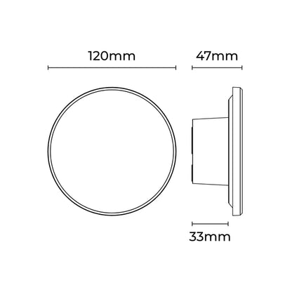 Orlan 12w LED Tri-Colour Wall Sconce