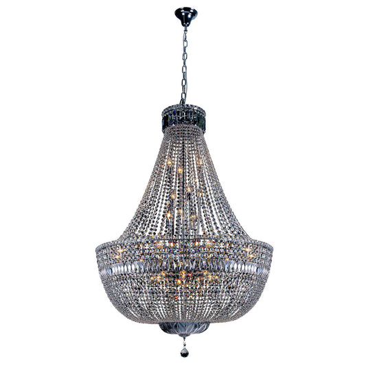 Classique Grand 100cm 27 Light Basket Crystal Glass Chandelier
