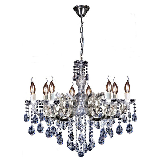 Zurich 8 Light Crystal Glass Chandelier