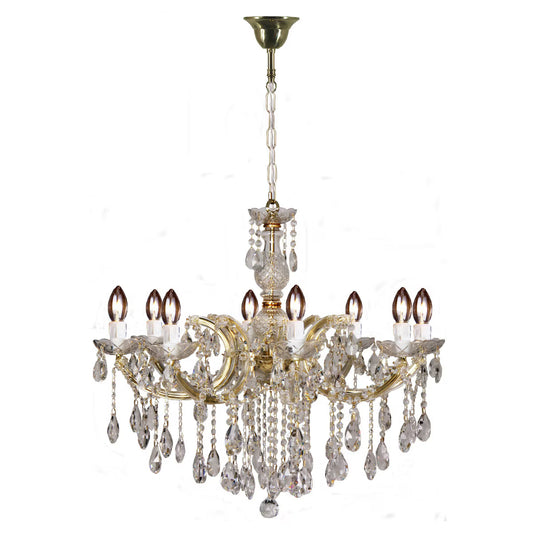 Zurich 8 Light Crystal Glass Chandelier