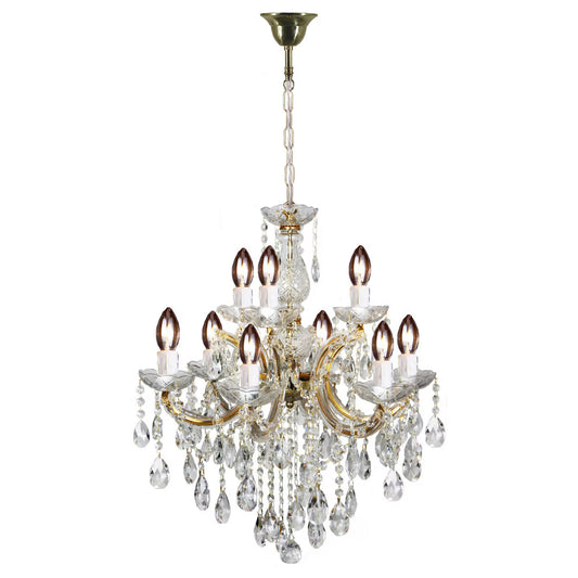 Zurich 9 Light Crystal Glass Chandelier