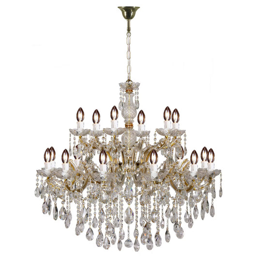 Zurich 18 Light Crystal Glass Chandelier