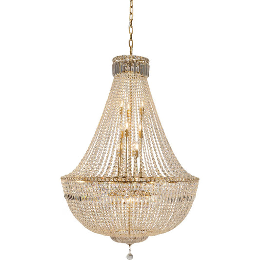 Classique Grand 100cm 27 Light Basket Crystal Glass Chandelier