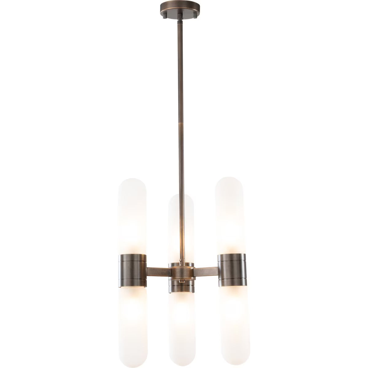 Hepburn 6 Light Pendant Antique Brass