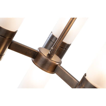 Hepburn 6 Light Pendant Antique Brass