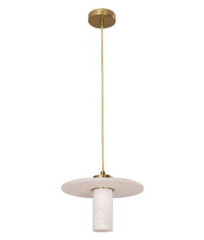 Lucerna Marble Cylinder Brass Single Pendant