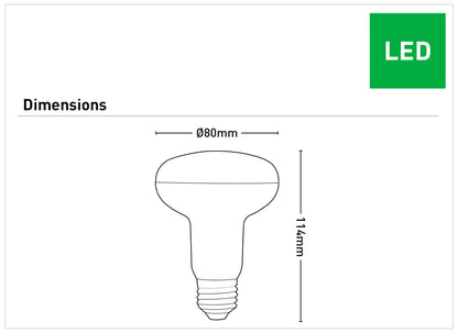 R80 E27 LED Globe