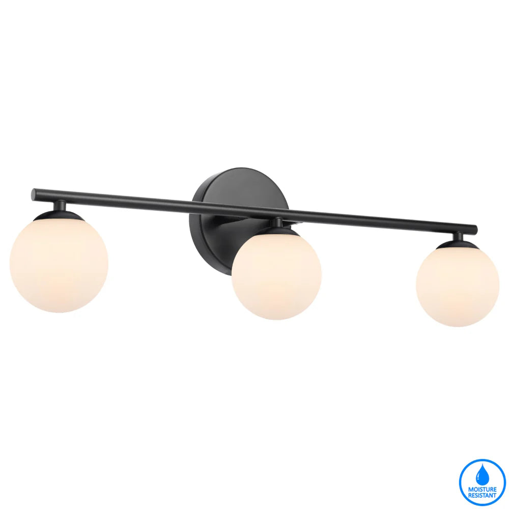 Moran 3 Light Opal Wall Light