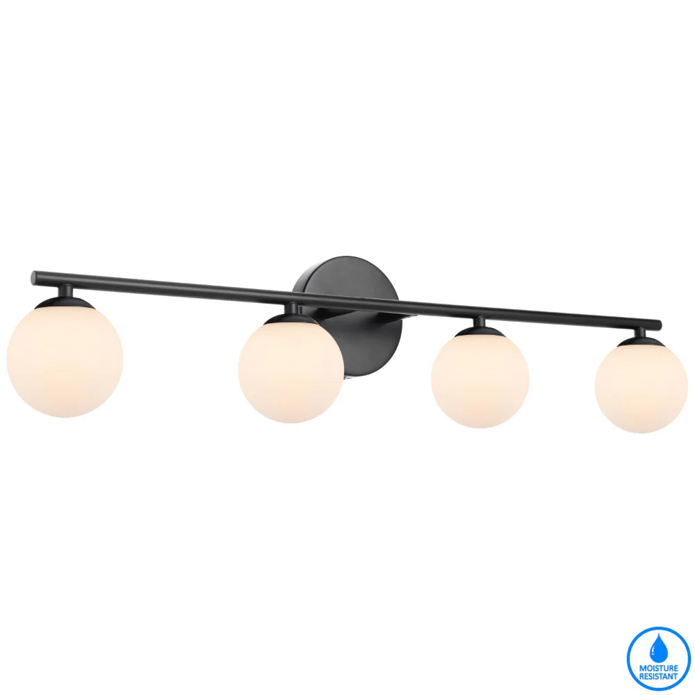 Moran 4 Light Opal Wall Light