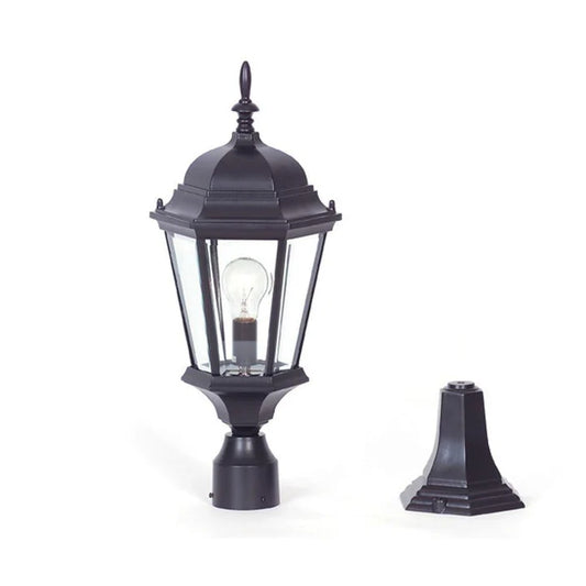 Yarra Post Top & Pillar Mount Black