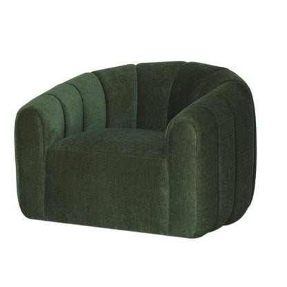 Florence Swivel Green Accent Chair