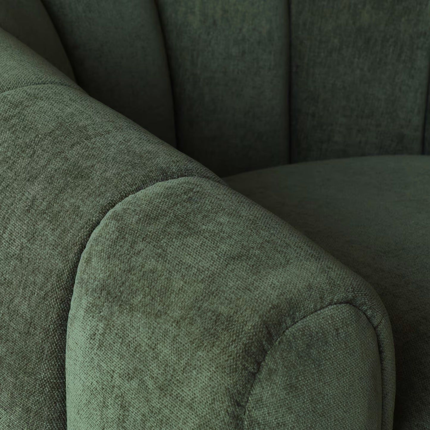 Florence Swivel Green Accent Chair