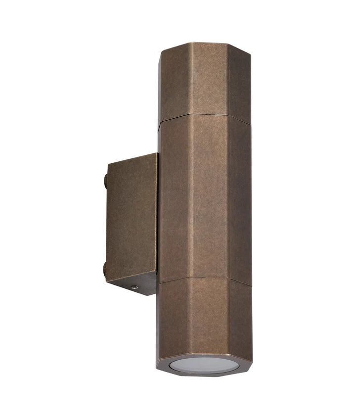 Octo GU10 Exterior Octagonal Up/Down Pillar Light IP65