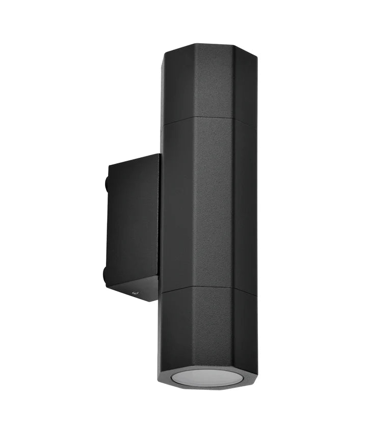 Octo GU10 Exterior Octagonal Up/Down Pillar Light IP65