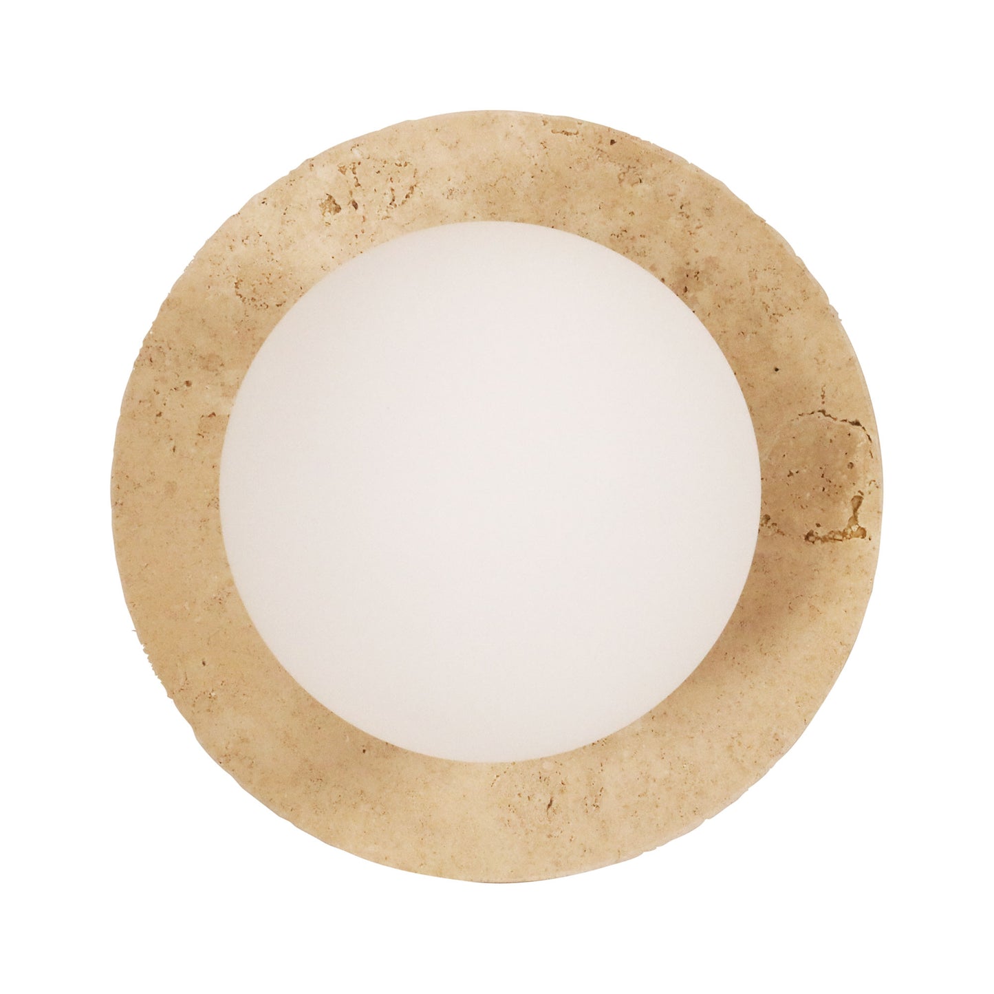 Elf G9 Travertine Decorative Opal Glass Wall Light