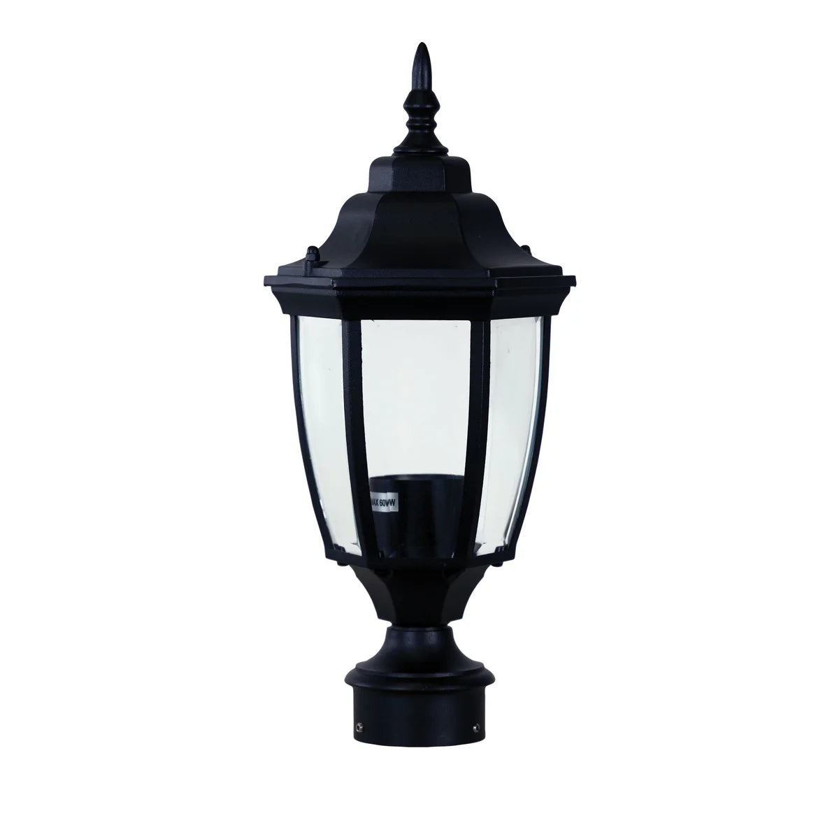Highgate Post Top Outdoor Light Matt Black