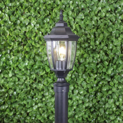 Highgate Post Top Outdoor Light Matt Black