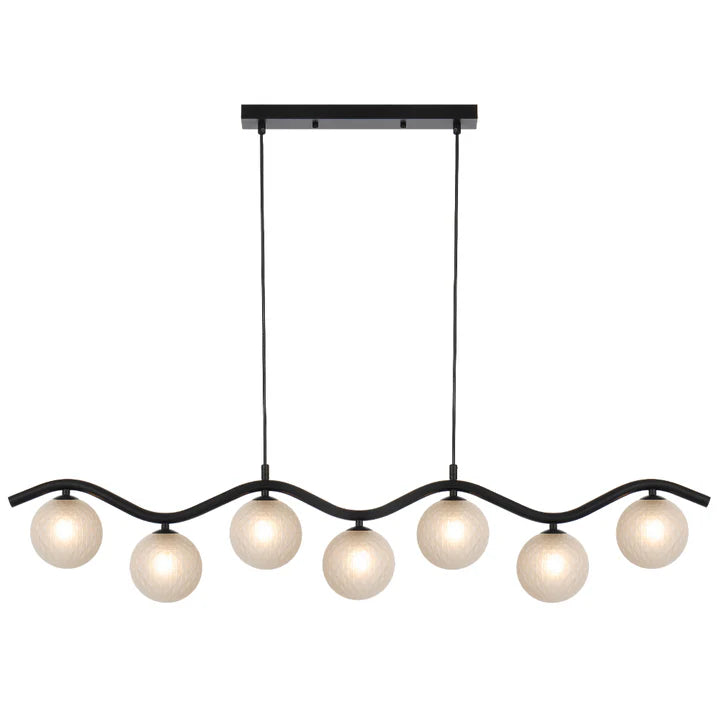 Orton 7 Light Black Pendant