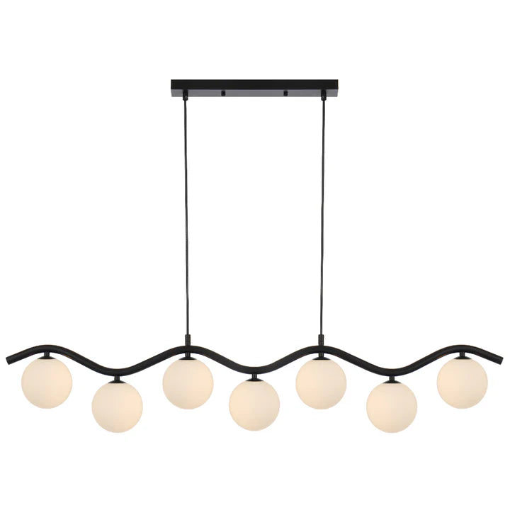 Orton 7 Light Black Pendant