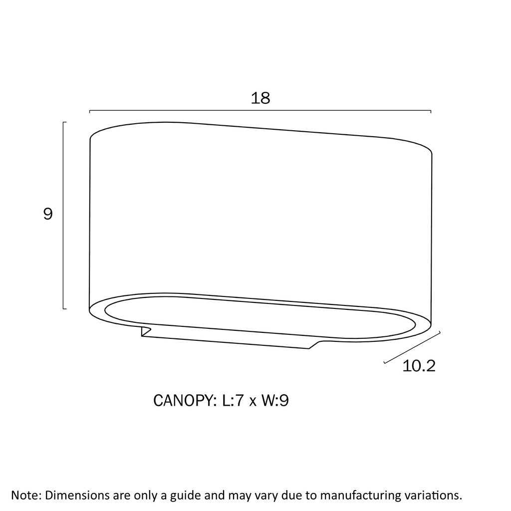 Ovita Gypsum Wall Light