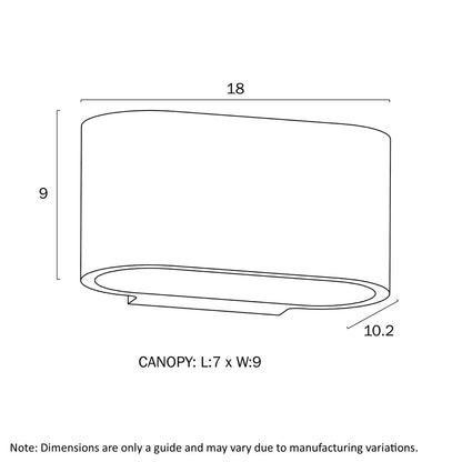 Ovita Gypsum Wall Light
