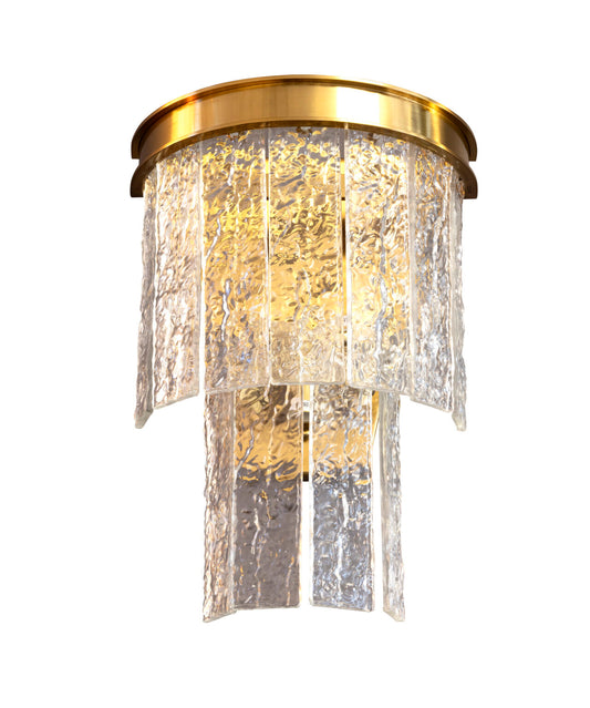 Palazzo 3 Light Wall Light Brushed Brass