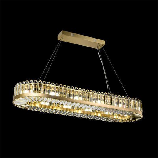 Palladio Oval 12 Light Chandelier Gold