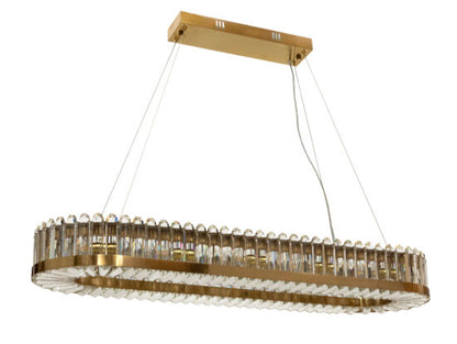 Palladio Oval 12 Light Chandelier Gold