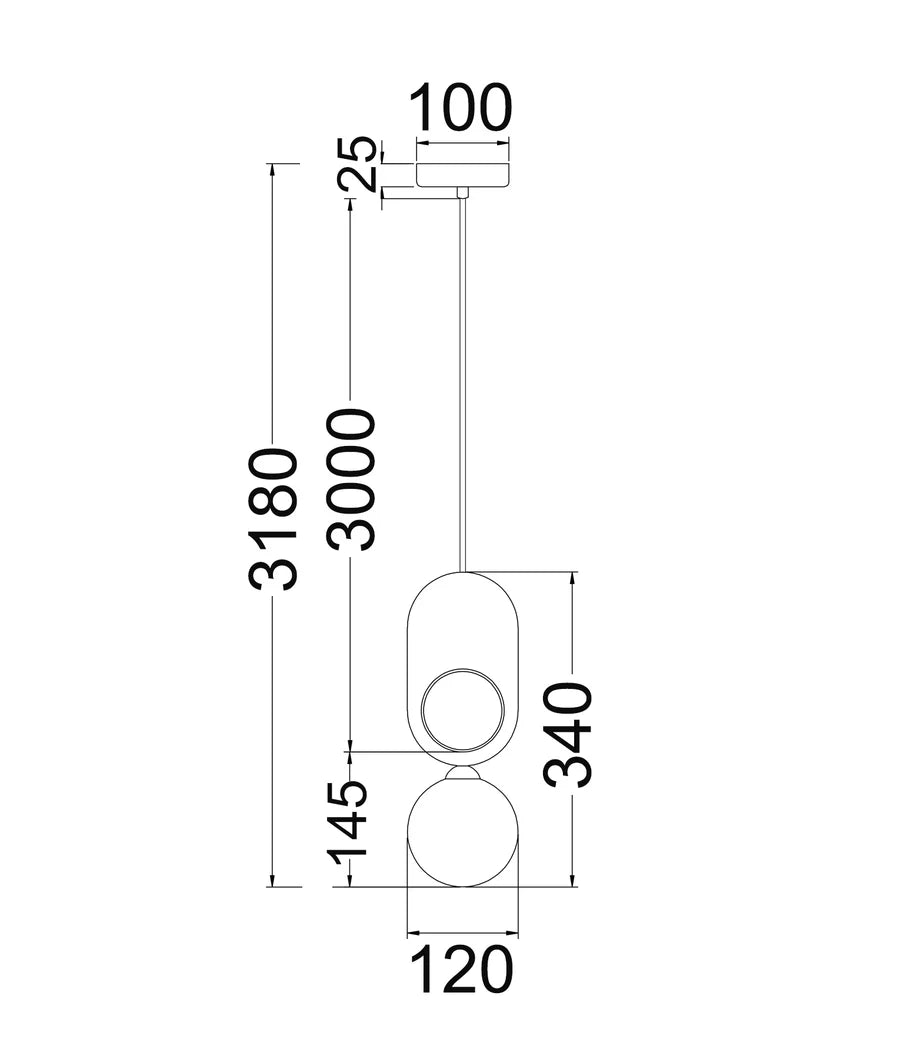 PALTA1 Single Pendant