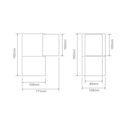 Piper PRO Square Down Only Wall Light